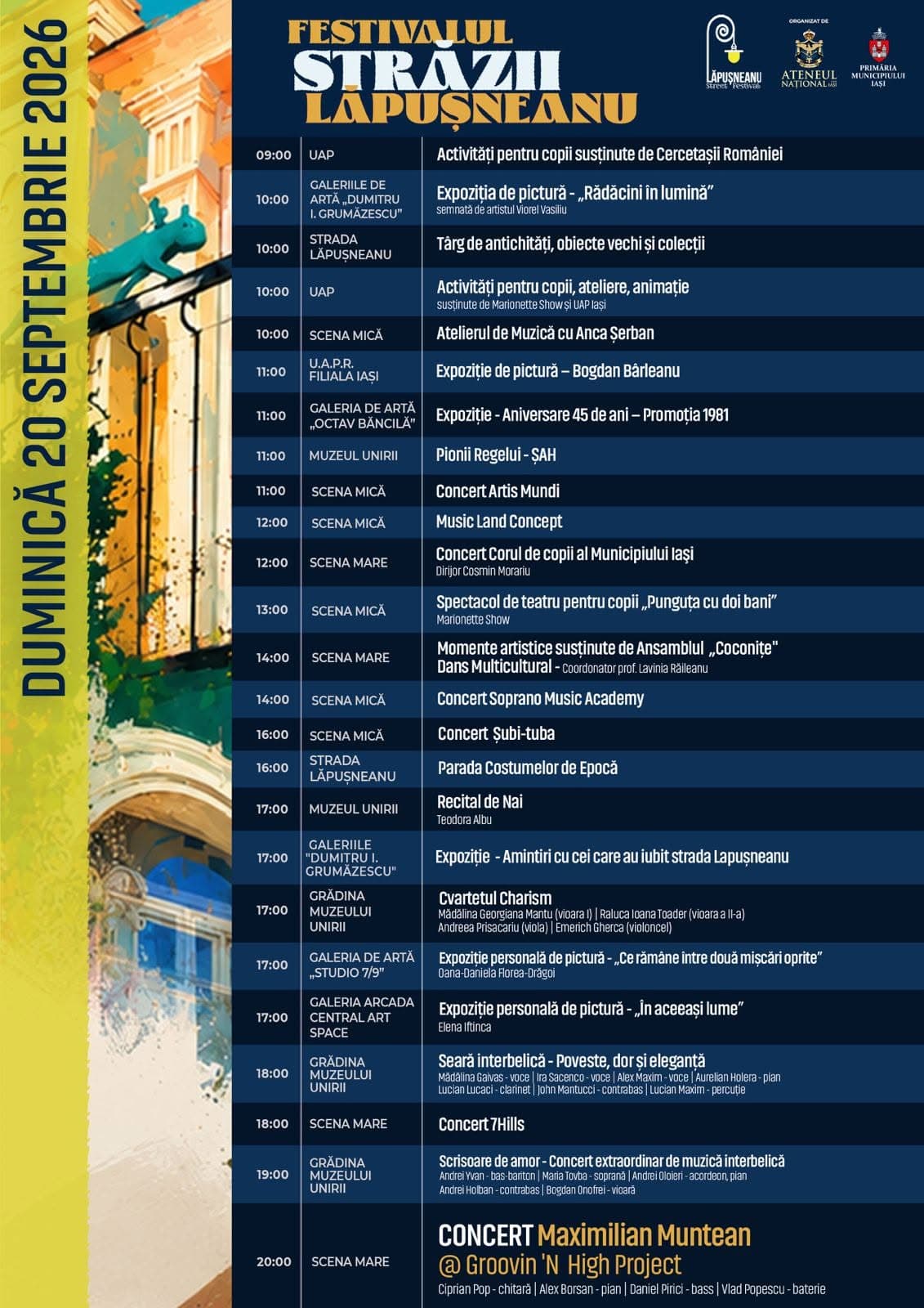 Afiș oficial DUMINICĂ 20 SEPTEMBRIE 2026